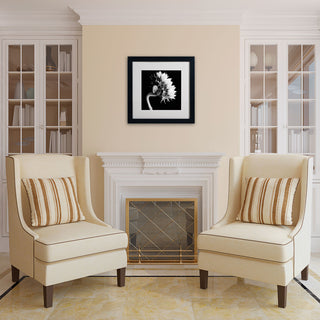 'Sunflower' Matted Framed Canvas Art by Michael Harrison