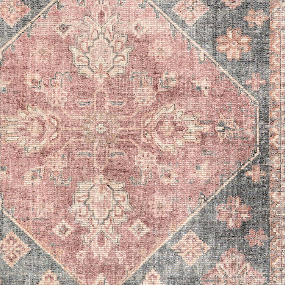 Avalon Diamond Area Rug - Red, 1'10"x2'10"