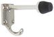 RCH Decorative Brass Wall Hook, 3.7 Inch, Various Finishes, Polished Nickel, 3.7
