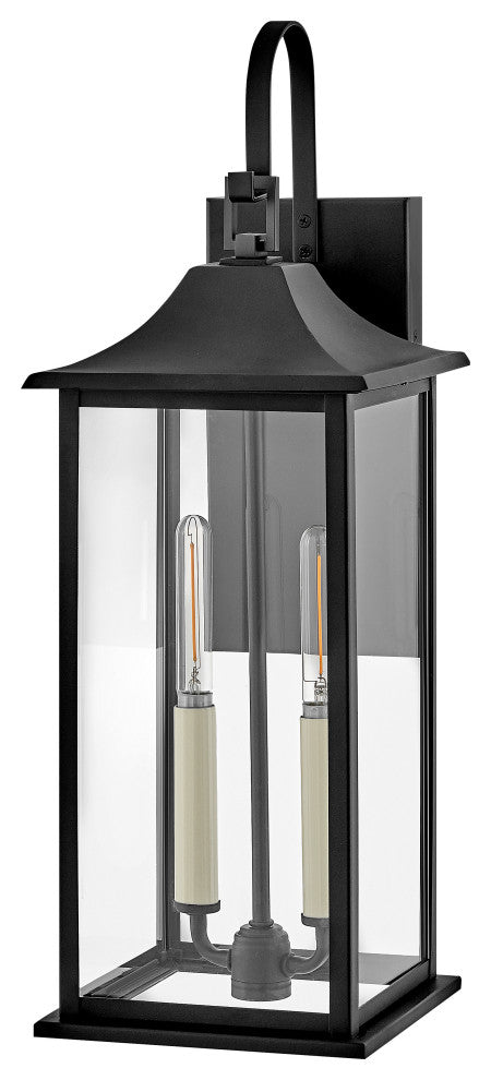 Lark Nolan Medium Wall Mount Lantern, Black