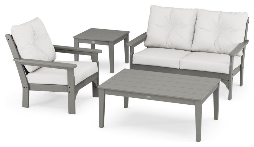 POLYWOOD Vineyard 4-Piece Deep Seating Set