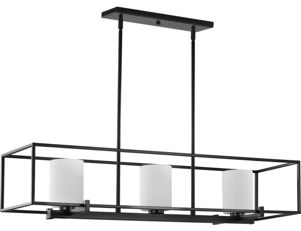 Chadwick 3-Light Matte Black Island Chandelier
