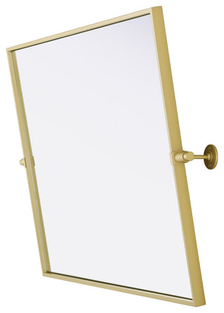 Home Living 24x32 Pivot Mirror, Brass