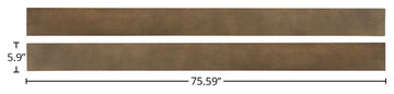Westfield 76"W Wood Bed Rails, Set of 2, Harvest Brown