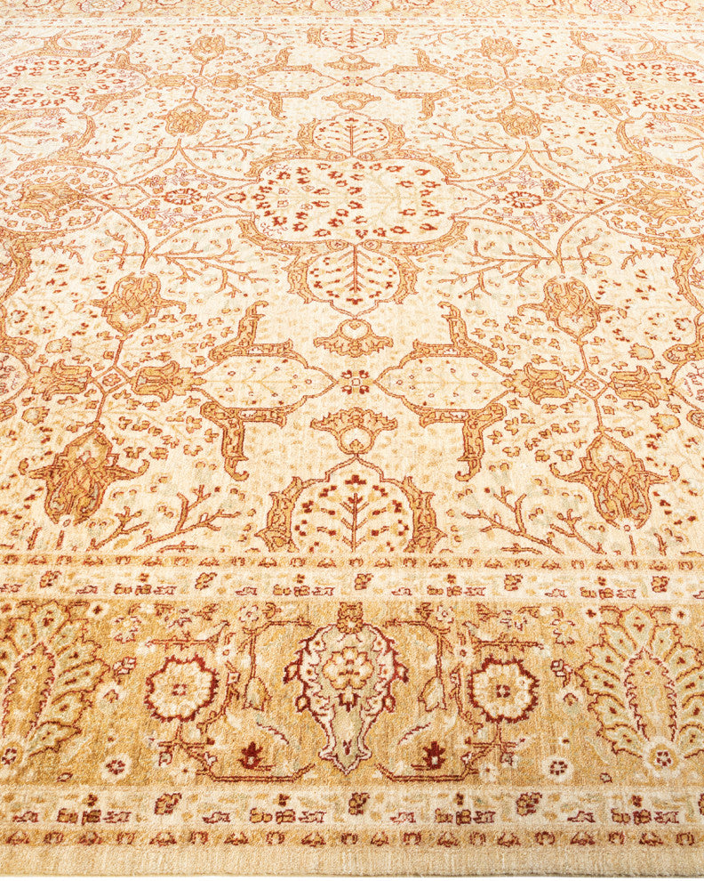 Tamu One-of-a-Kind Hand-Knotted Area Rug Ivory, 9'2"x12'0"