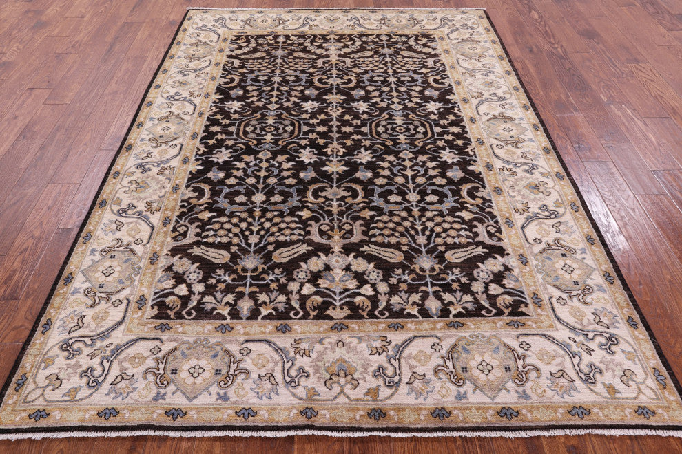 6' 2" X 8' 6" Turkish Oushak Handmade Wool Rug - Q12817