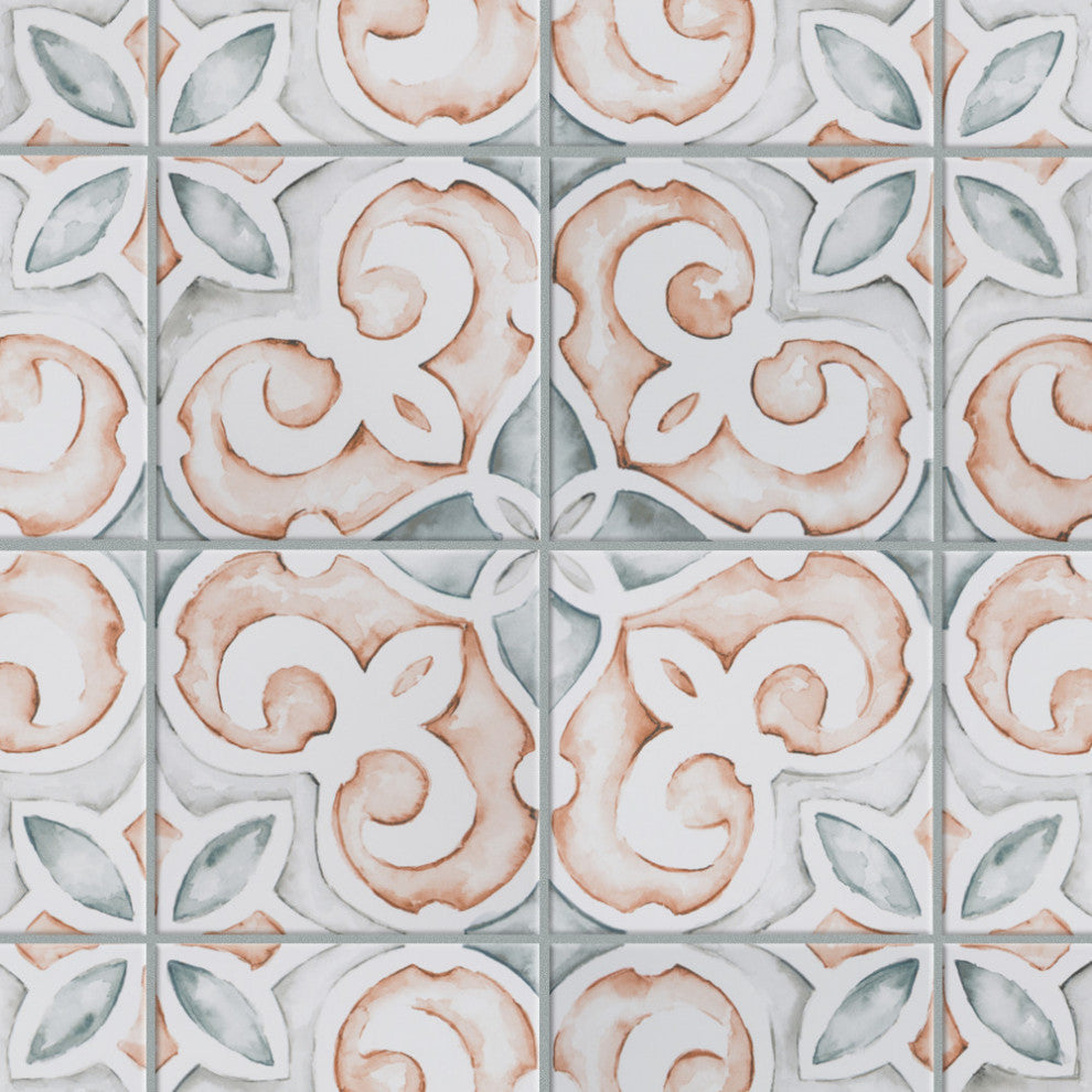 Saint Germain Chaud Deco Simone Porcelain Floor and Wall Tile