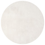 Haze Solid Low-Pile Cream 8' Round Area Rug