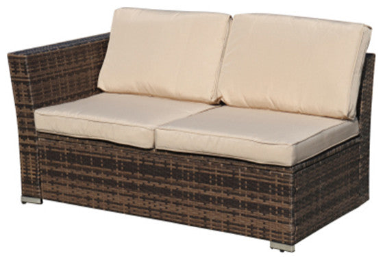 4 Piece Wicker Patio Furniture Outdoor Rattan Sectional Sofa