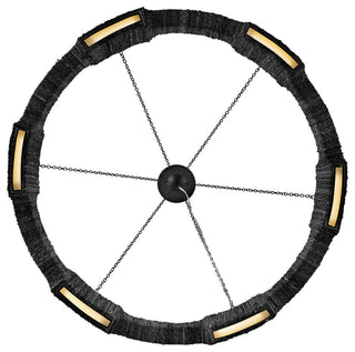 Hinkley Lighting 34106 Raffi 30"W Ring Chandelier - Carbon Black