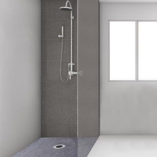 VEVOR Shower Curb Kit Watertight Shower Pan, 38x60 Inch