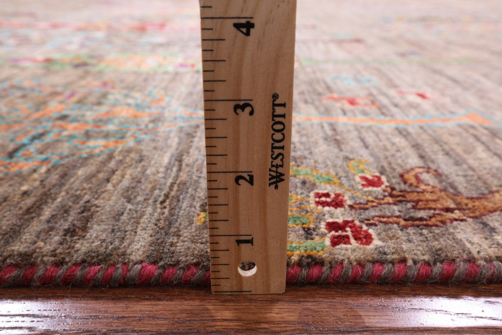 6' 7" X 9' 6" Tribal Persian Gabbeh Hand Knotted Wool Rug Q5655