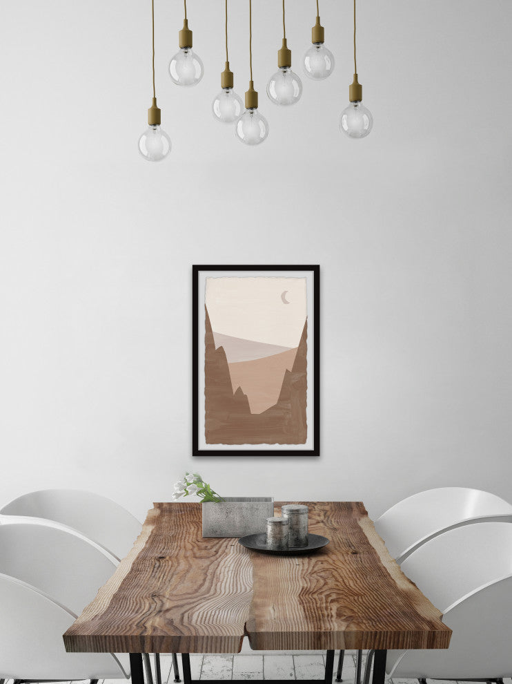 "Valley of Rocks" Framed Painting Print, 12x18