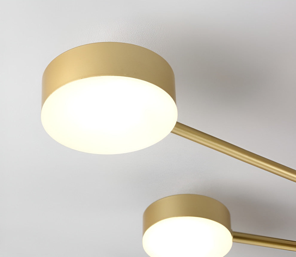 Buchs | Floral shaped LED Ceiling Chandelier, Gold, 8 Heads