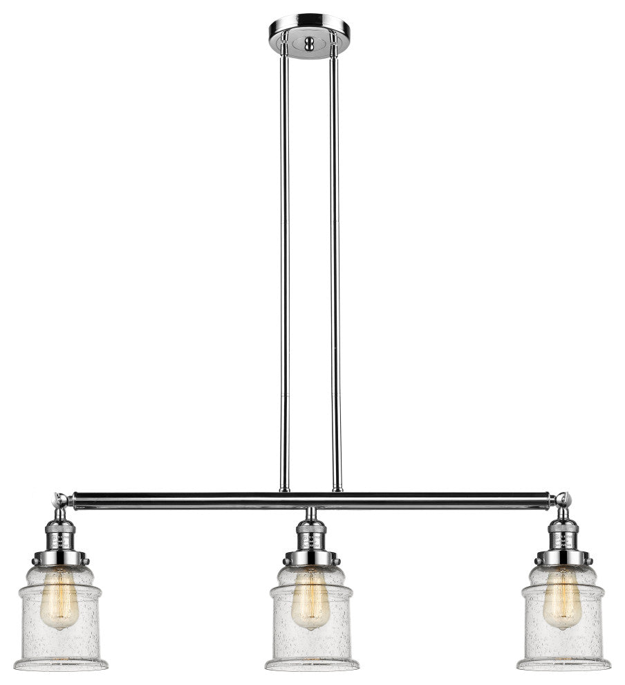Innovations Lighting 213-Pn-S-G184-Led 3 Light Dimmable Led Island Light