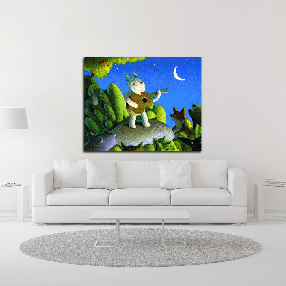 The Concert by Chris Miles, Print on Canvas, 20"x16"