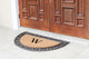 A1HC Natural Coir Monogrammed Door Mat For Front Door, 30"x48", W