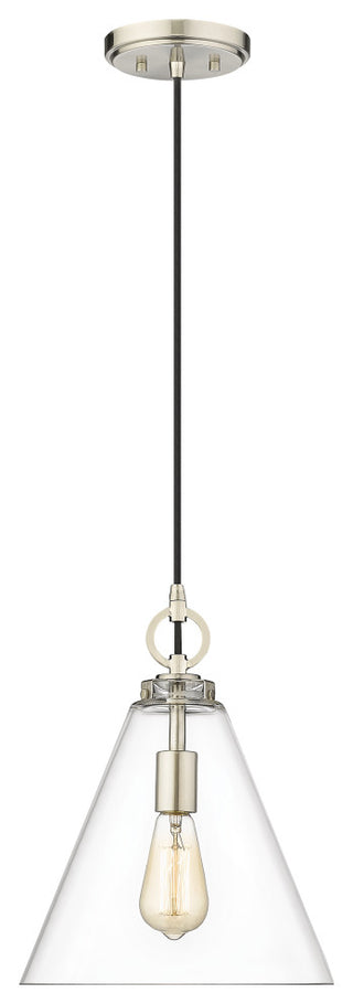 Zlite 3034P11-BN 1-Light Pendant, Clear