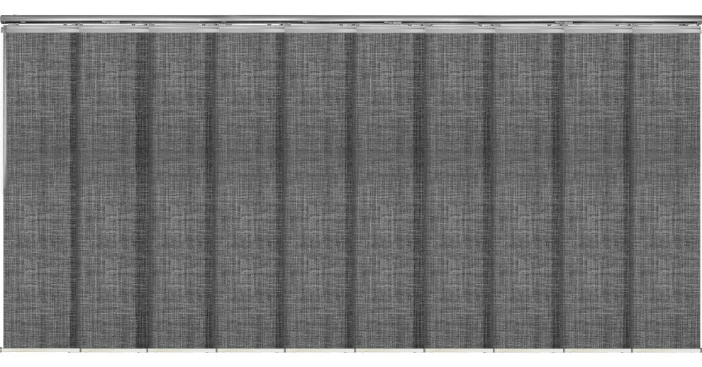 Lizbeth 10-Panel Track Extendable Vertical Blinds 120-218"W
