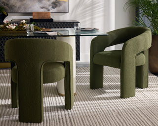 Isidore Dining Armchair, Copenhagen Olive