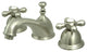 Kingston Brass Widespread Bathroom Faucet With Brass Pop-Up, Brushed Nickel