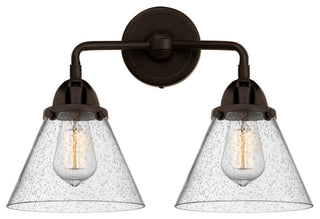 Large Cone Bath Vanity Light, Oil Rubbed Bronze, Seedy, Seedy