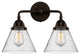 Large Cone Bath Vanity Light, Oil Rubbed Bronze, Seedy, Seedy