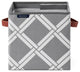 Nautica Folded Storage Cube, Gray Box Weave