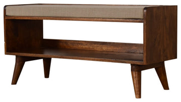 Mud Linen Nordic Storage Bench