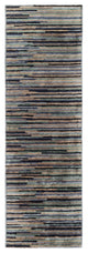 Surya Quartz QTZ-5033 2'6"x10' Rug, Denim/Sage/Navy/Ink/Dark Brown/Taupe