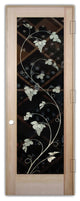 Wine Door - Vineyard Grapes Unfurled - Douglas Fir (stain grade) - 30" x 84"...