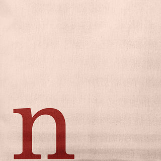 20"x20" Modern Monogram Decorative Throw Pillow, Maple Red