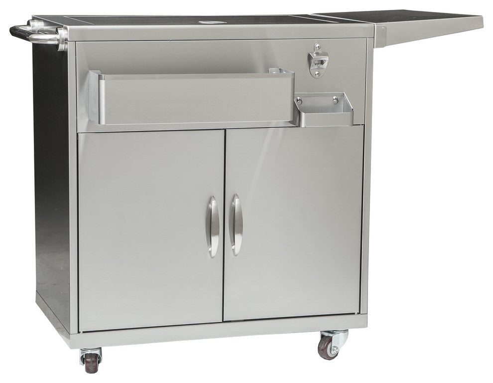 Outdoor Party Cart with Ice Bin Cooler