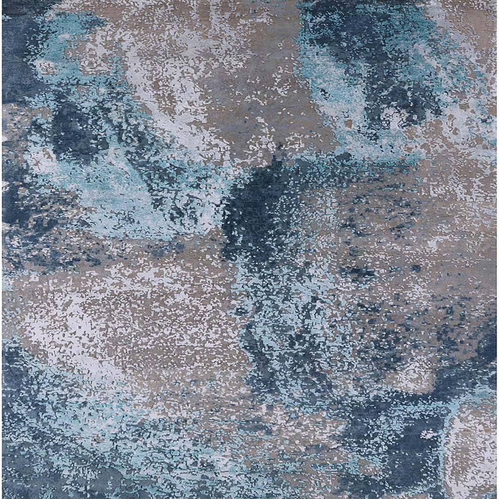 Ahgly Company Indoor Square Mid-Century Modern Area Rugs, 5' Square