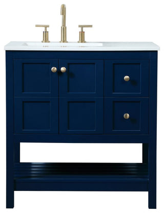Elegant VF16432BL 32"Single Bathroom Vanity, Blue