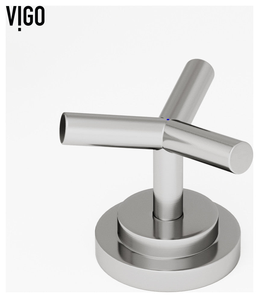 VIGO Jewel 9" H 2-Handle Widespread Bathroom Faucet, Brushed Nickel