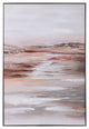 Warm Beach Scenic Art Print on Canvas- Framed
