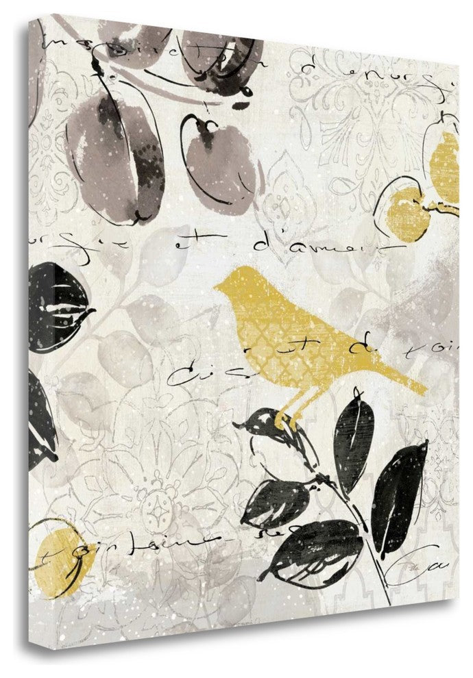 "Plume And Motif II" By Pela Err, Giclee Print on Gallery Wrap Canvas