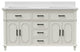 60''Wood Bathroom Vanity Set, With Drawers, Marble Top And Undermount Sink, White