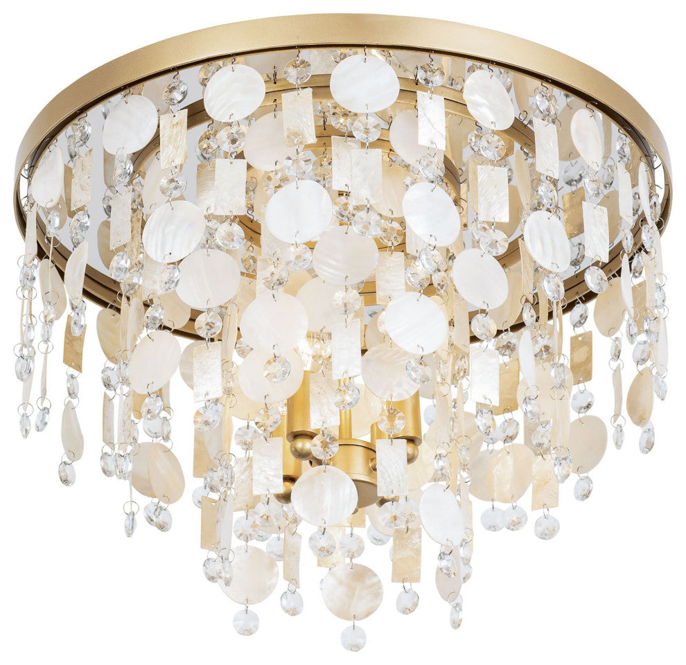 Kalani 4-Lt Semi-Flush - French Gold