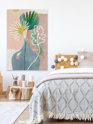 "Fan Leaf" Painting Print on Wrapped Canvas