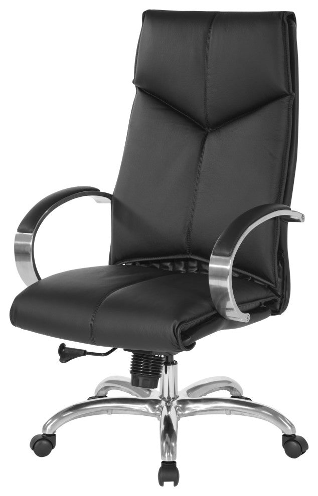 High Back Black Executive Leather Office Chair