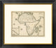 "Map of Africa, 1839" Framed Digital Print by Samuel Augustus Mitchell, 26"x22"