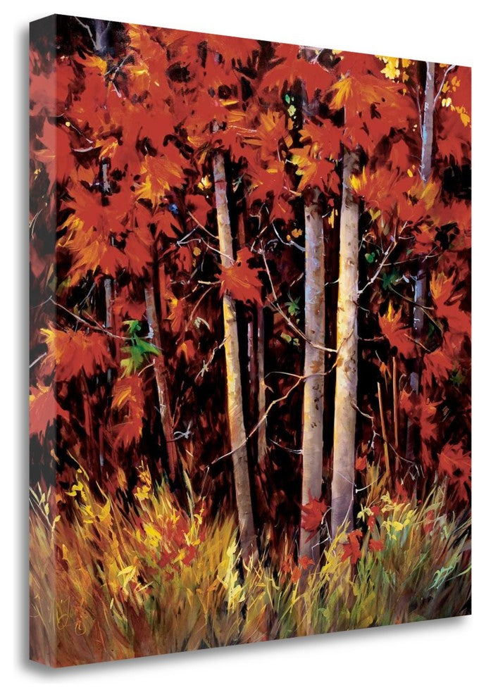 "Reds" By Nancy Otoole, Giclee Print on Gallery Wrap Canvas, Ready to Hang