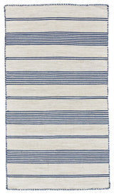 Weave & Wander Granberg Eco-Friendly PET Rug, Navy, 5' X 8'