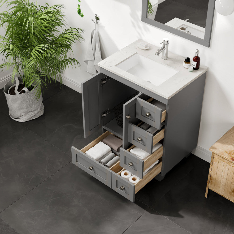 Eviva Happy 24" Gray, Quartz Top