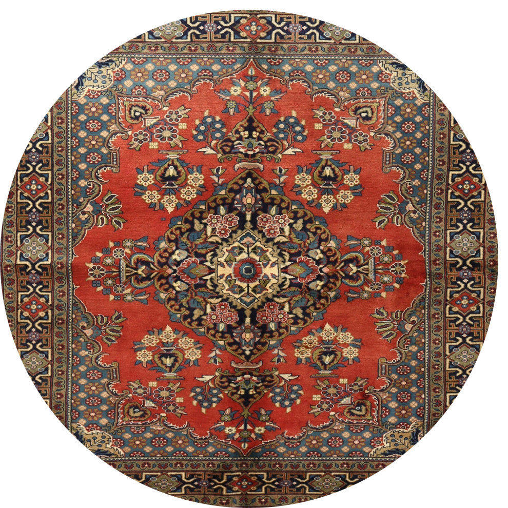 Ahgly Company Indoor Round Traditional Area Rugs, 3' Round