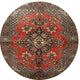 Ahgly Company Indoor Round Traditional Area Rugs, 3' Round