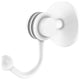 Satellite Orbit Two Robe Hook With Dotted Accents, Matte White