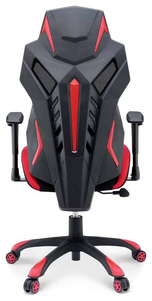Computer Gaming High Back Chair, Black Red, Modern, Home Business Office